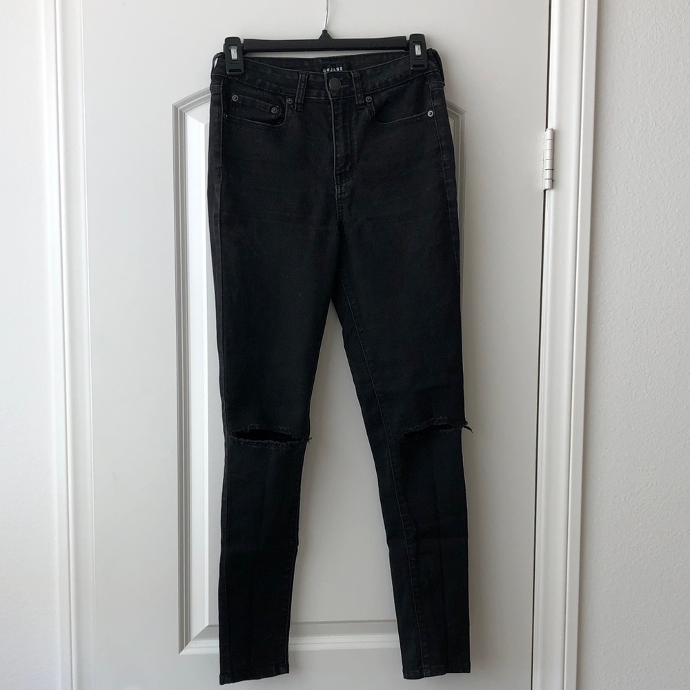 GoJane Black Distressed Skinny Jeans
